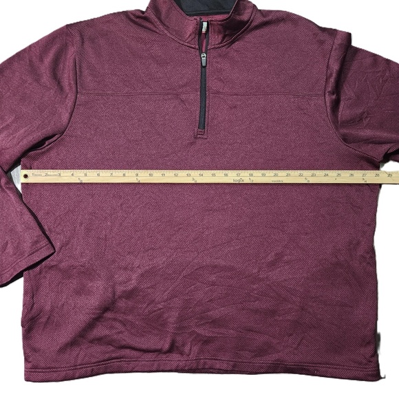 Grand Slam Mens Purple Long Sleeve Quarter Zip Sweater Size XXL - Picture 3 of 7